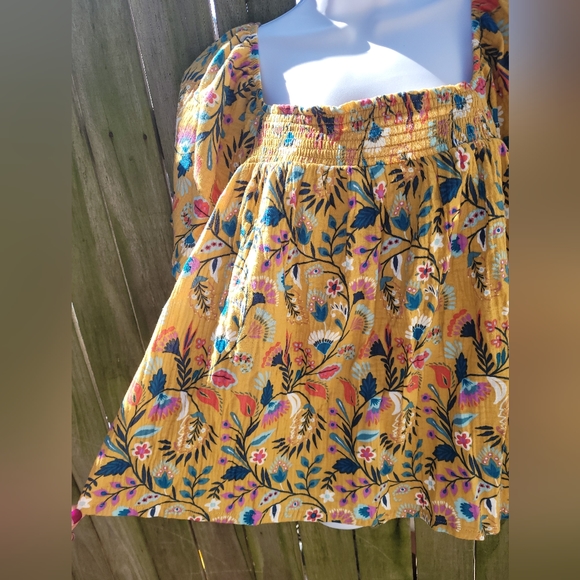 🆕 Joyspun Women's Smocked Gauze Sleep Top - Picture 4 of 4